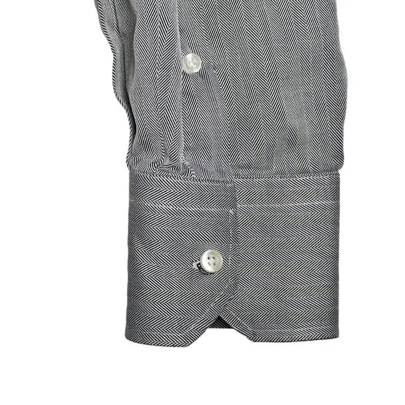 John W. Nordstrom L/S Button Down Egyptian Cotton Shirt Mens 17 1/2 - 35 - Picture 3 of 6